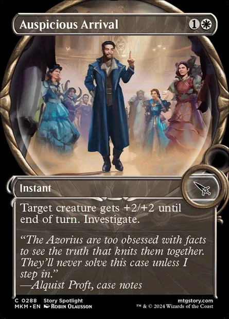 Auspicious Arrival, Magic card MKM 288 — Murders at Karlov Manor set