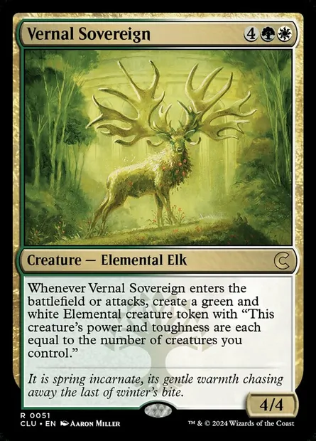 Souverain du printemps, carte Magic CLU 51 — extension Ravnica: Clue Edition