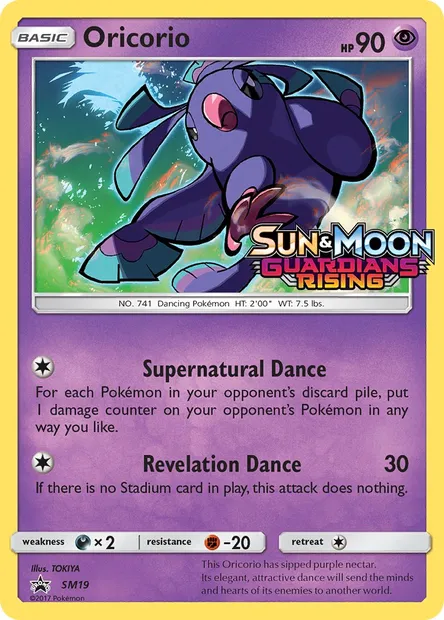 Oricorio, Pokémon card SM 19 — SM Black Star Promos set