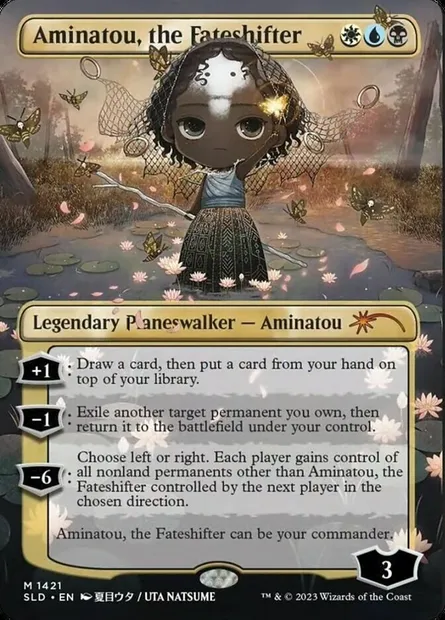 Aminatou, the Fateshifter, Magic card SLD 1421★ — Secret Lair Drop set