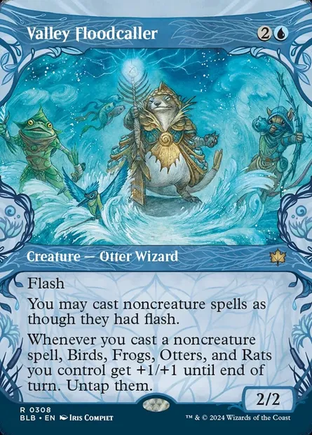 Valley Floodcaller, Magic card BLB 308 — Bloomburrow set