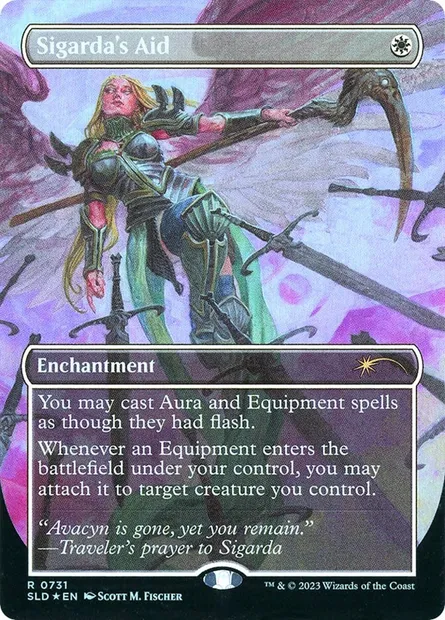 Sigarda's Aid, Magic card SLD 731 — Secret Lair Drop set