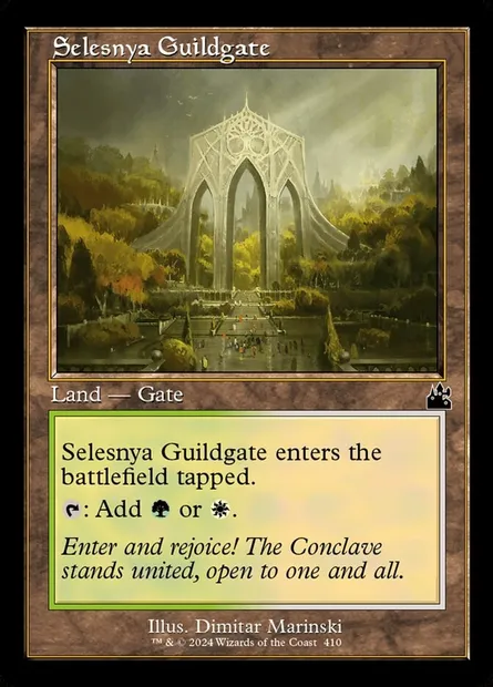 Selesnya Guildgate, Magic card RVR 410 — Ravnica Remastered set