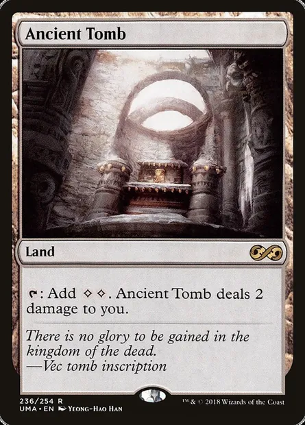 Ancient Tomb, Magic card UMA 236 — Ultimate Masters set