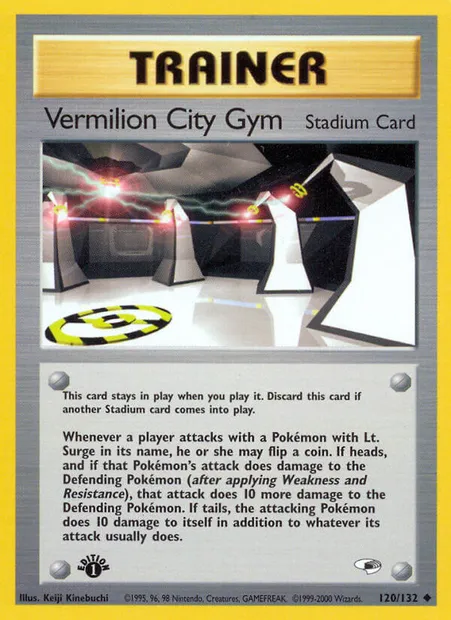 Vermilion City Gym, carte Pokémon GH 120 — extension Gym Heroes