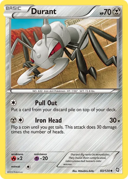 Durant, Pokémon card DRX 83 — Dragons Exalted set