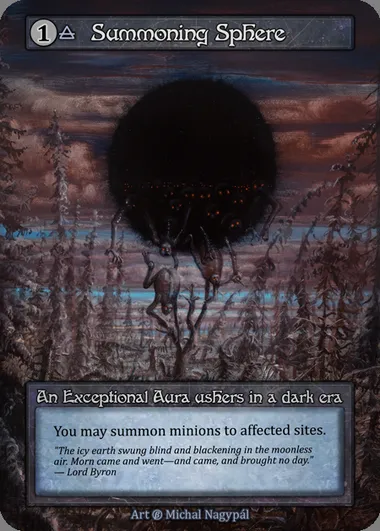 Summoning Sphere, Sorcery card BET 285 — Beta set