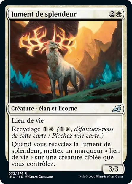 Jument de splendeur, carte Magic IKO 32 — extension Ikoria: Lair of Behemoths