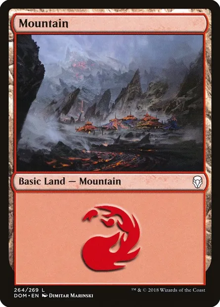Mountain, Magic card DOM 264 — Dominaria set