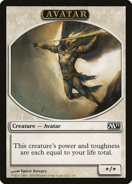 Avatar, carte Magic TM11 1 — extension Magic 2011 Tokens