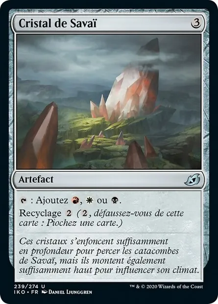 Cristal de Savaï, carte Magic IKO 239 — extension Ikoria: Lair of Behemoths