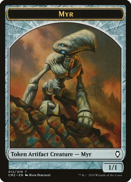 Myr, carte Magic TCM2 12 — extension Commander Anthology Volume II Tokens