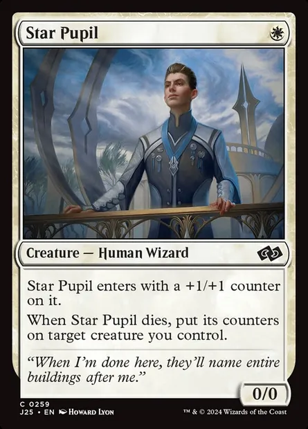 Star Pupil, Magic card J25 259 — Foundations Jumpstart set