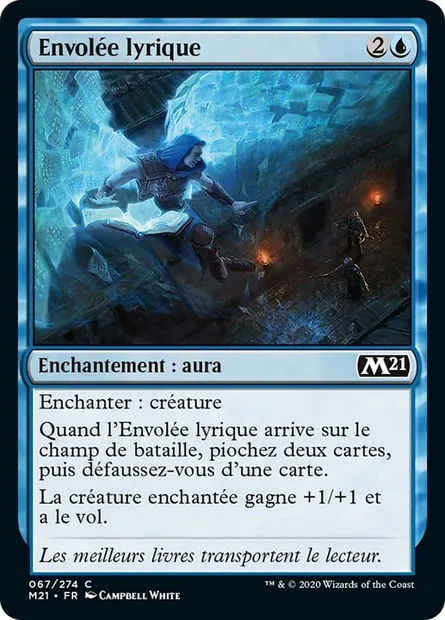 Envolée lyrique, carte Magic M21 67 — extension Core Set 2021