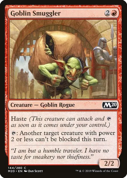 Goblin Smuggler, Magic card M20 144 — Core Set 2020 set