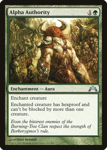 Alpha Authority, Magic card GTC 114 — Gatecrash set