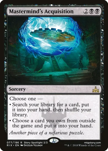 Mastermind's Acquisition, Magic card RIX 77 — Rivals of Ixalan set
