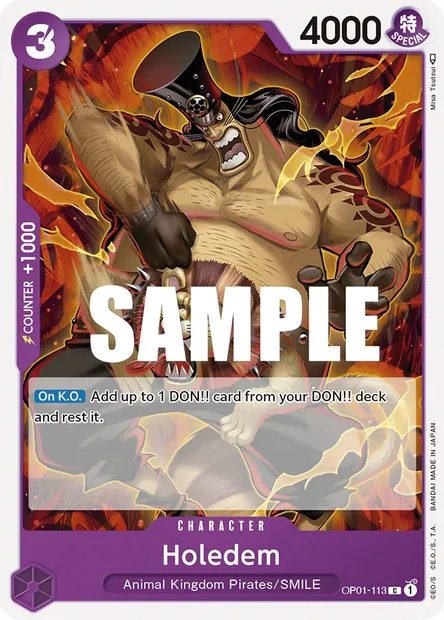 Holedem, carte One Piece OP01-113 — extension ROMANCE DAWN