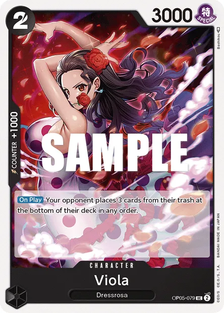 Viola, carte One Piece OP05-079 — extension AWAKENING OF THE NEW ERA