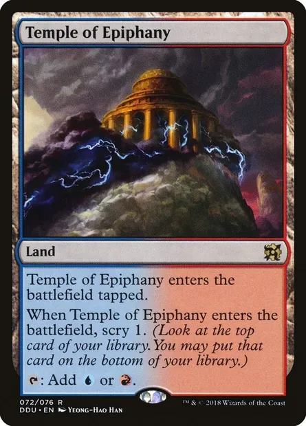Temple de la révélation, carte Magic DDU 72 — extension Duel Decks: Elves vs. Inventors