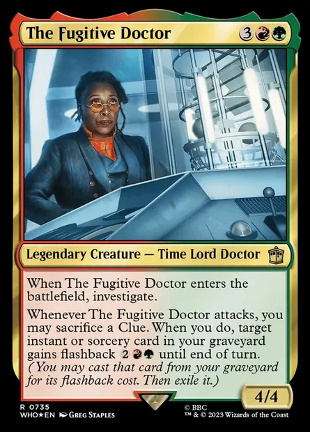 Le Docteur fugitif, carte Magic WHO 735 — extension Doctor Who
