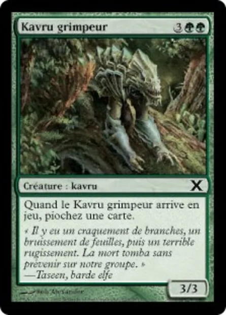 Kavru grimpeur, carte Magic 10E 273 — extension Dixième édition