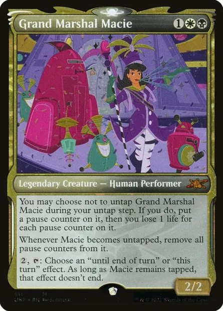 Grand Marshal Macie, carte Magic UNF 511 — extension Unfinity