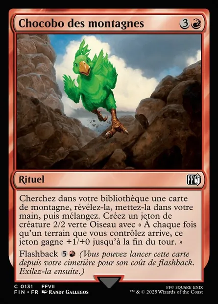 Chocobo des montagnes, carte Magic FIN 131 — extension Final Fantasy