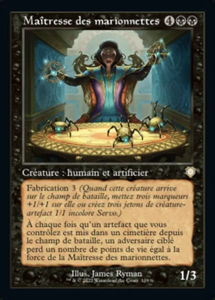 Maîtresse des marionnettes, carte Magic BRC 109 — extension The Brothers' War Commander
