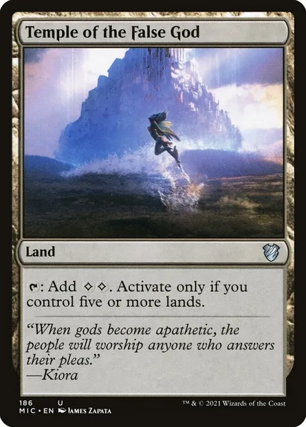 Temple of the False God, Magic card MIC 186 — Midnight Hunt Commander set
