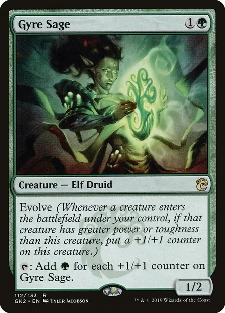 Gyre Sage, Magic card GK2 112 — RNA Guild Kit set