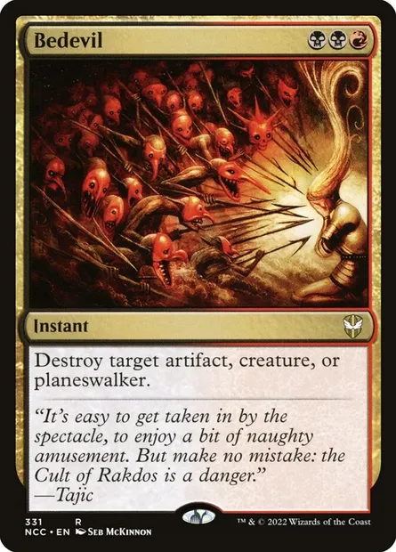 Bedevil, Magic card NCC 331 — New Capenna Commander set