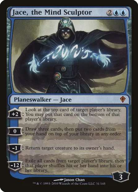Jace, the Mind Sculptor, Magic card WWK 31 — Worldwake set