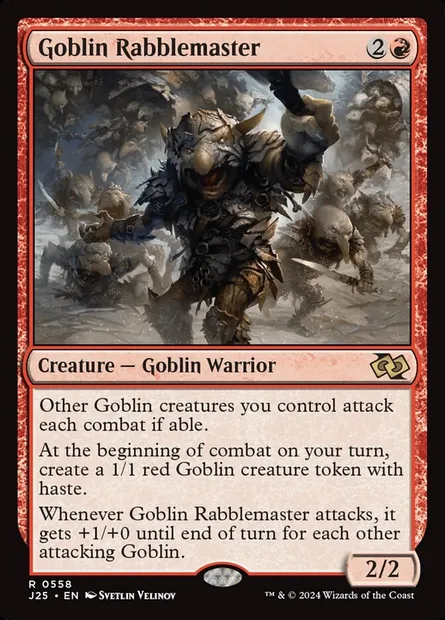 Goblin Rabblemaster, Magic card J25 558 — Foundations Jumpstart set