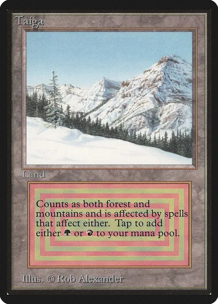 Taiga, Magic card LEB 283 — Limited Edition Beta set