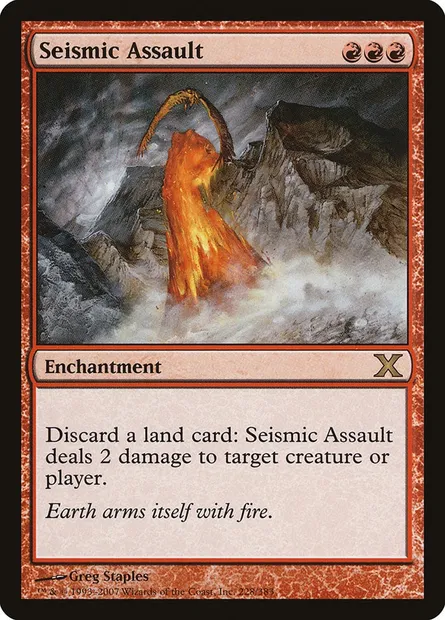 Seismic Assault, Magic card 10E 228 — Tenth Edition set