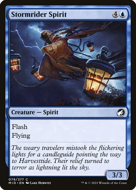 Stormrider Spirit, Magic card MID 79 — Innistrad: Midnight Hunt set