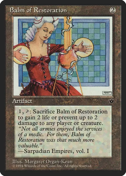 Balm of Restoration, Magic card FEM 82 — Fallen Empires set