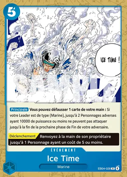 Ice Time, carte One Piece EB04-028 — extension EGGHEAD CRISIS
