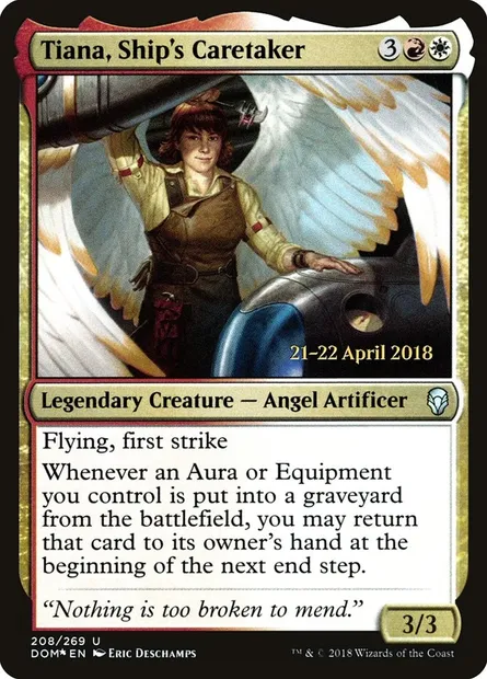 Tiana, Ship's Caretaker, Magic card PDOM 208s — Dominaria Promos set