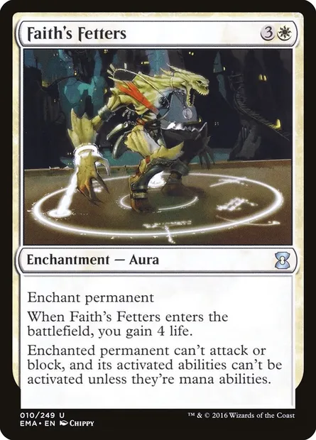 Faith's Fetters, Magic card EMA 10 — Eternal Masters set