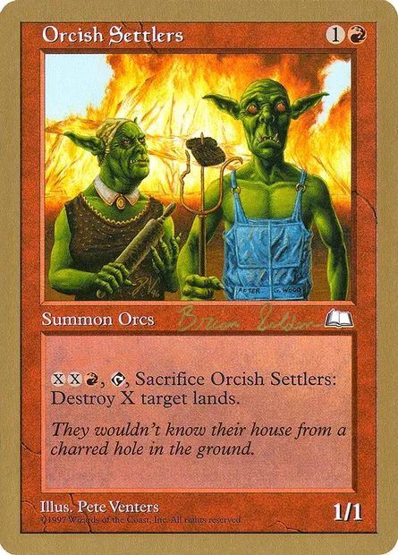 Orcish Settlers, Magic card WC98 bs112b — World Championship Decks 1998 set