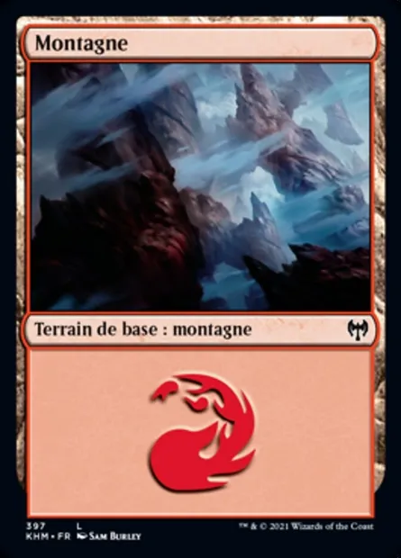Montagne, carte Magic KHM 397 — extension Kaldheim