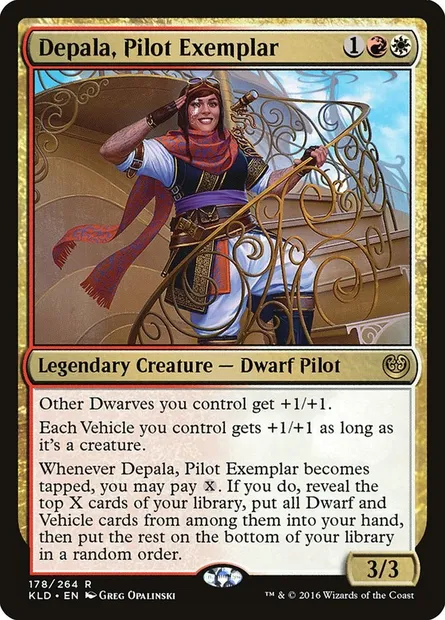 Depala, Pilot Exemplar, Magic card KLD 178 — Kaladesh set