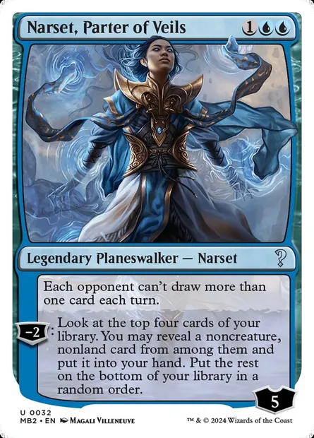 Narset, Parter of Veils, Magic card MB2 32 — Mystery Booster 2 set