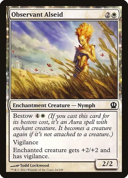 Observant Alseid, Magic card THS 24 — Theros set