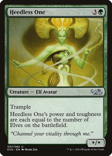Heedless One, Magic card EVG 7 — Duel Decks Anthology: Elves vs. Goblins set