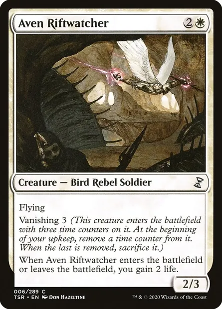 Aven Riftwatcher, Magic card TSR 6 — Time Spiral Remastered set