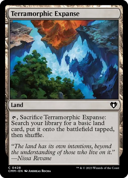 Terramorphic Expanse, Magic card CMM 428 — Commander Masters set