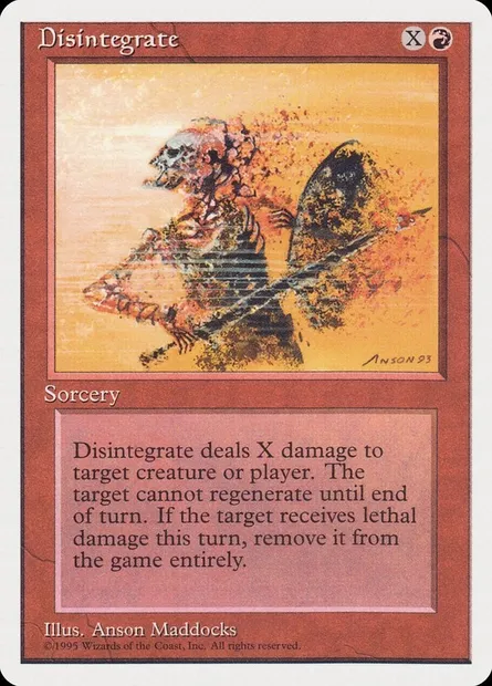 Disintegrate, Magic card RQS 30 — Rivals Quick Start Set set